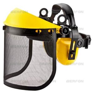 Viseira Proteção c/Rede e Protetor Ouvidos