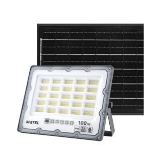 Projetor Led Solar Ip65 C/comando 100w