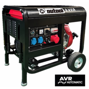 Gerador 8KVA 6500W Diesel Trifásico AVR Nutool NGDT8000