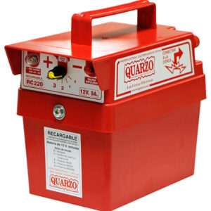 Cerca Elétrica Recarregável 8/9Km - 12V - 9Ah Rc220  Quarzo